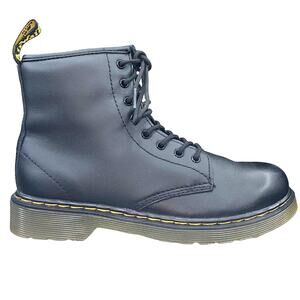 Dr. Martens Unisex 1460 J Black Leather Side Zip Combat Boots Size M 4 W 5